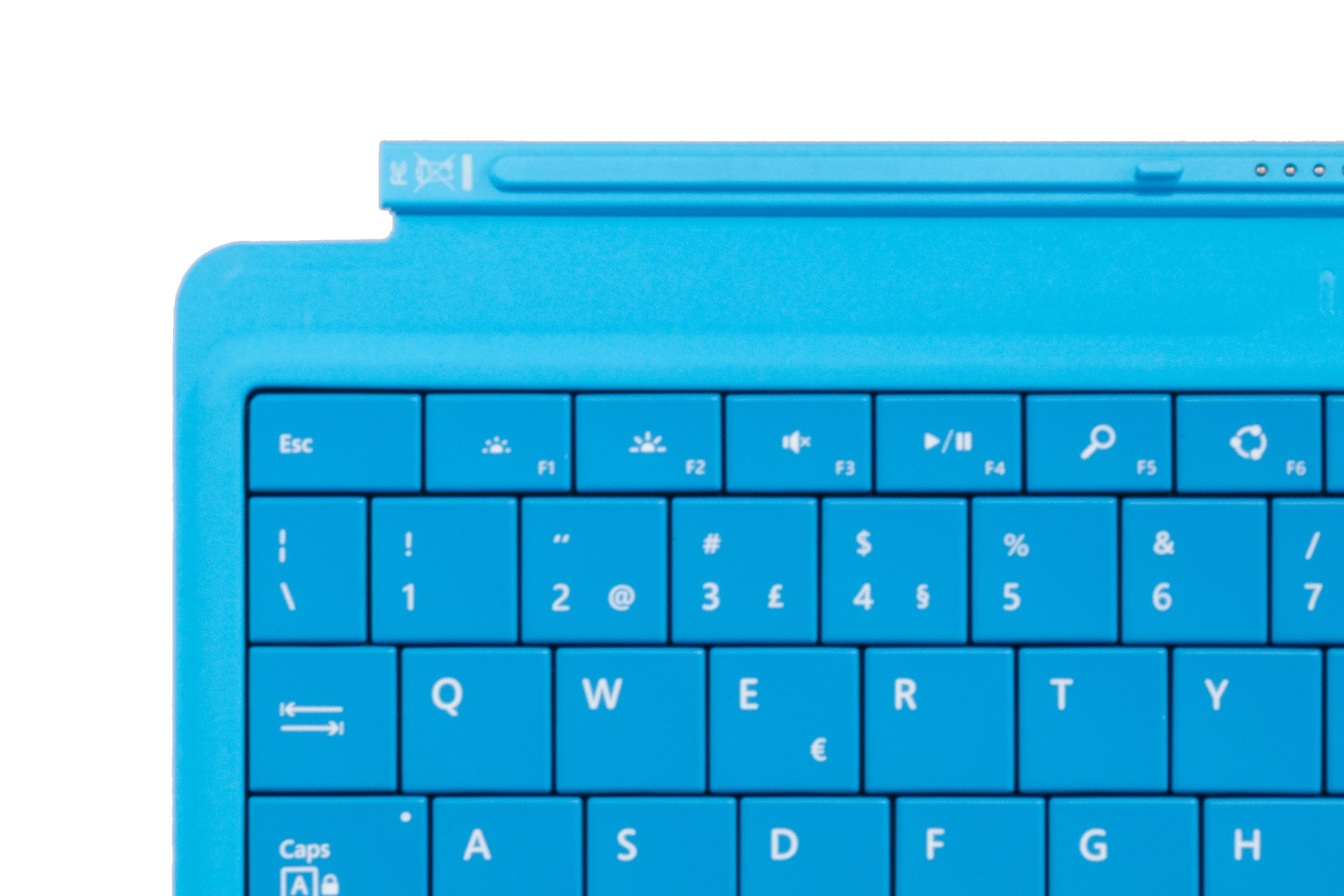 Keyboard Microsoft Surface Type Cover 2 Cyan QWERTY (Portuguese) Grade A