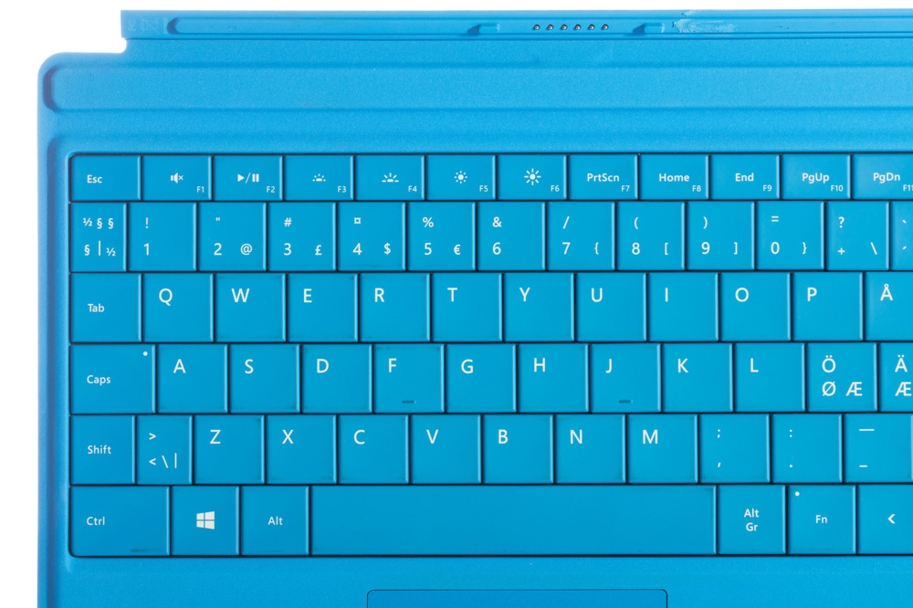 Keyboard Microsoft Surface Type Cover 3 Cyan QWERTY (Nordic) Grade B