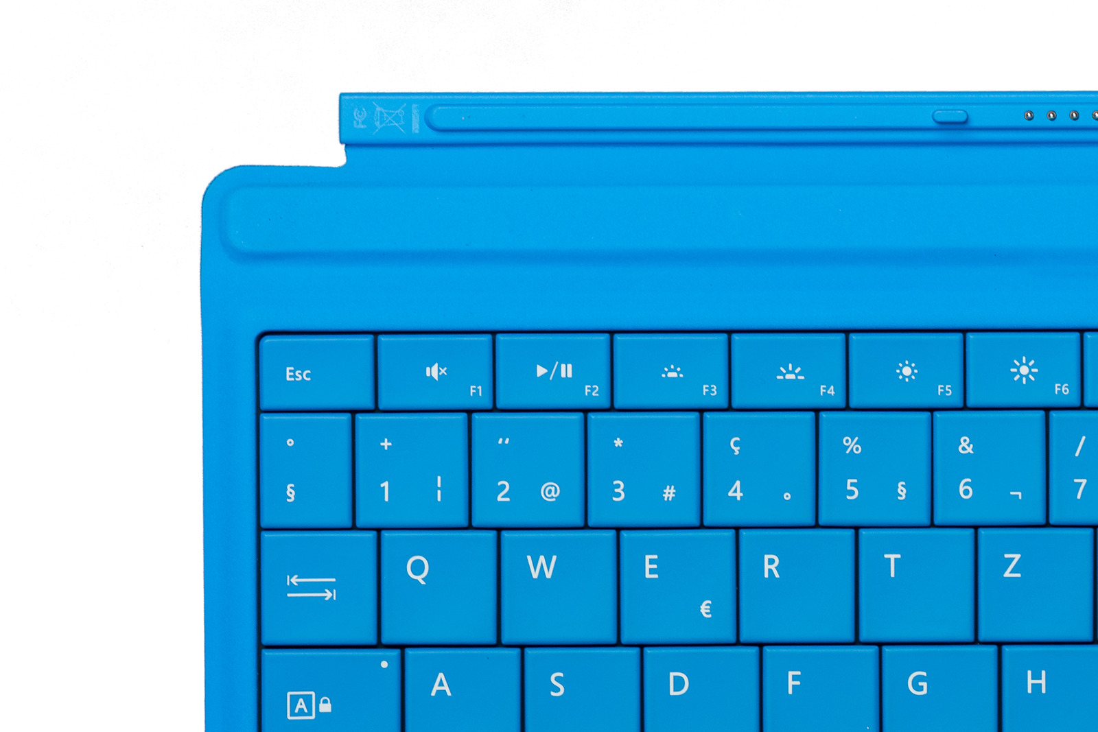 Keyboard Microsoft Surface Type Cover 3 Cyan QWERTZ (Swiss) Grade A